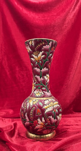 Rare ancien vase longwy rouge - ancien,