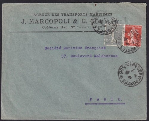 Enveloppe galata avec cachet - enveloppe,