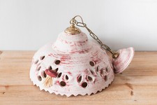 Ancien Lustre en Terre Cuite