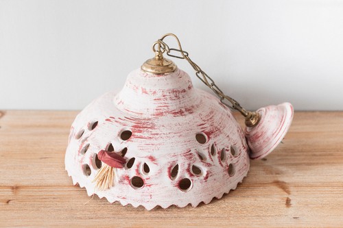 Ancien lustre terre - ancien, cuite