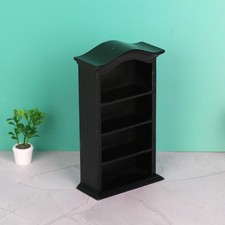 Bibliothèque en bois pour maison de poupée, échelle 1/12, pour filles,