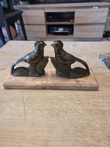 Paire serre livres oiseaux - serre-livres,