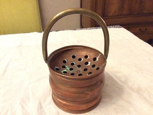 Ancien panier cuivre forme - en,