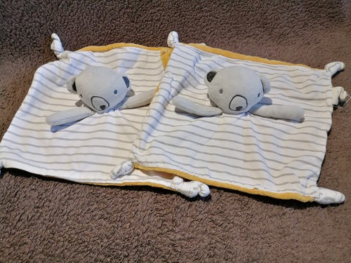 Doudou plat ours gris - plat,