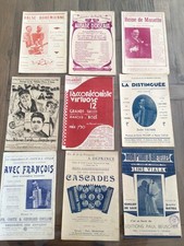 TRES ANCIENNES PARTITIONS :   BAL MUSETTE - ACCORDEON - PREMIER RECCUEIL - 