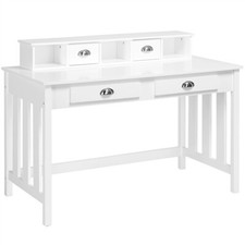 Bureau Informatique en Bois Bureau pour Ordinateur Moderne avec 4 Tiroir Casiers