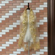 Bling Sequins Wedding Veil One-Layer Lace edge Elegant Veils with comb New