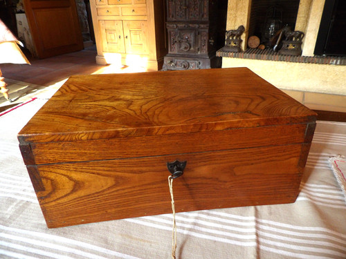 Ancien coffre bois en - ancien,