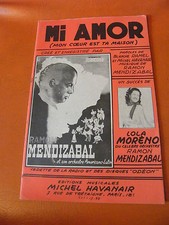 "Partition Mi Amor Ramon Mendizabal Tobogan Lola Moréno"