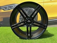 4X R22 Pouces 5X112 Roues Forzza Bosan Satin Noir: S'adapte Pour Audi VW MB