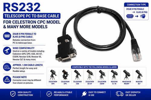 Câble vers base télescope - pc,