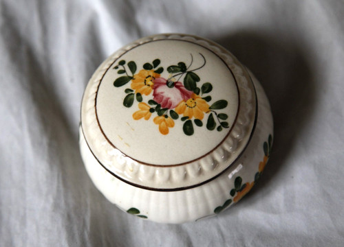 Bonbonnière boite faience - , de
