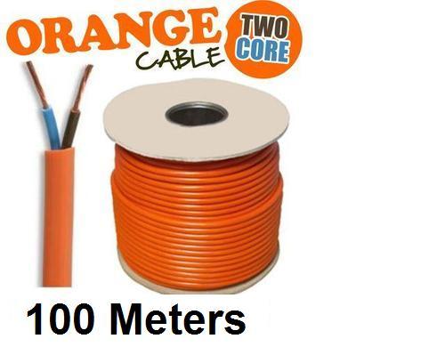 Câble secteur flexible orange