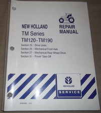 NEW HOLLAND TM120 TM130 TM140 TM155 TM175 190 PTO AXLES SERVICE REPAIR MANUAL