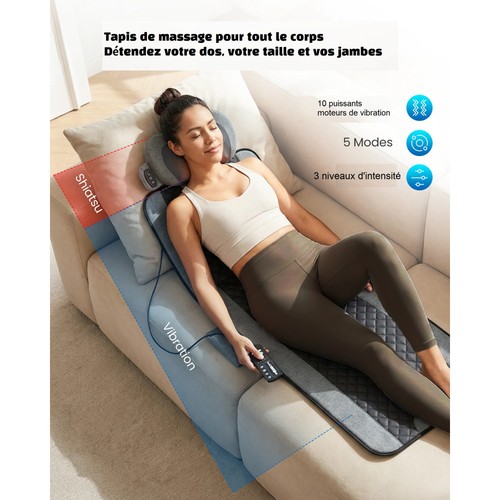 Tapis massage chauffant - de,