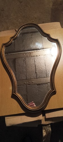 Miroir ancien bois doré - en,