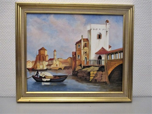 Tableau peinture huile paysage - peinture,