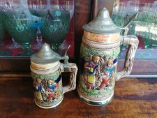 Duo de chopes à couvercle à