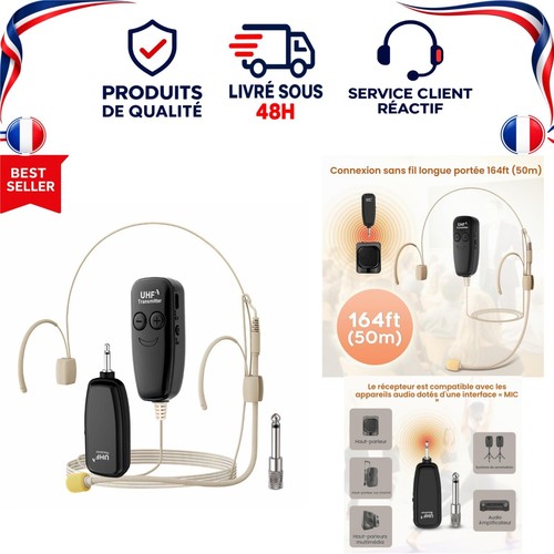 Micro casque sans fil uhf - sans,
