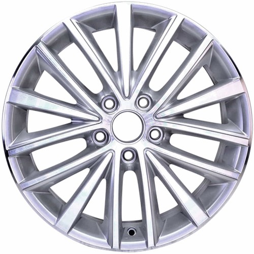 New 17x7 machined silver alloy - silver,