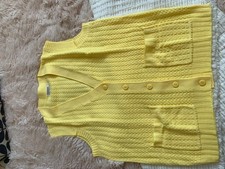 Damart Women's lemon chunky sleeveless waistcoat Acrylic 18-20