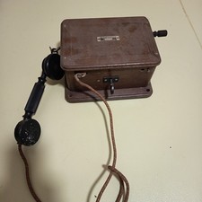 ANCIEN TELEPHONE MURAL en BOIS