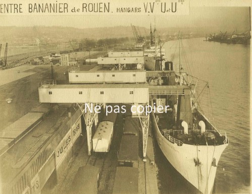 Rouen vers 1920 port - rouen,