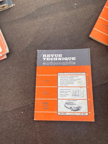 Revue technique ford - ford, consul