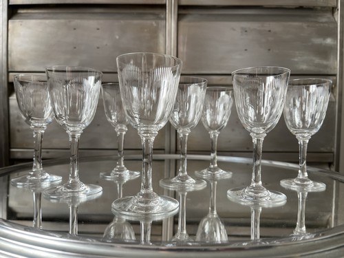 Baccarat verres pied - 8, a