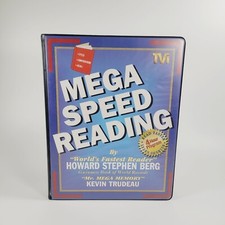 Mega Speed Reading By Howard Berg & Kevin Trudeau  6 Cassettes VHS  Workbook 