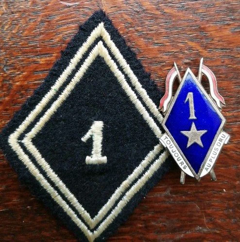 Insigne 1er régiment de - insigne,  1er
