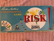 Risk 1959 First Edition Classic Reproduction Continental Board Game Light Use