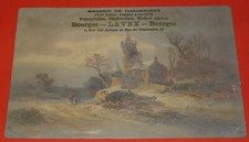 GRAND CHROMO 1883 CALENDRIER MAGASIN CHAUSSURES LAVEX BOURGES CHER PAYSAGE