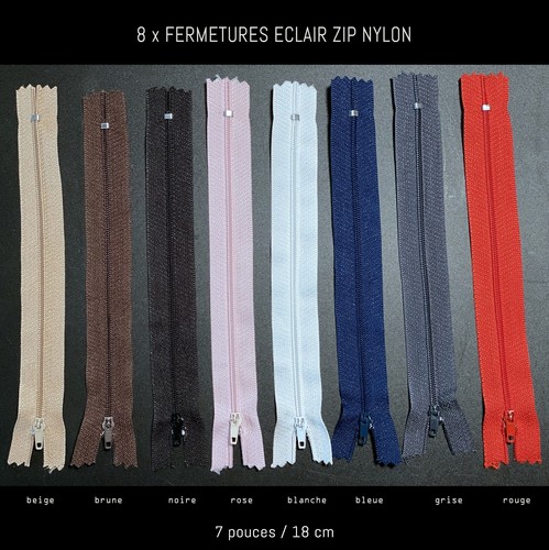 Lot fermetures eclair zip - fermetures,
