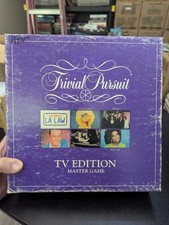 TRIVIAL PURSUIT TV Edition Master Game Board Game 100% COMPLETE 1991
