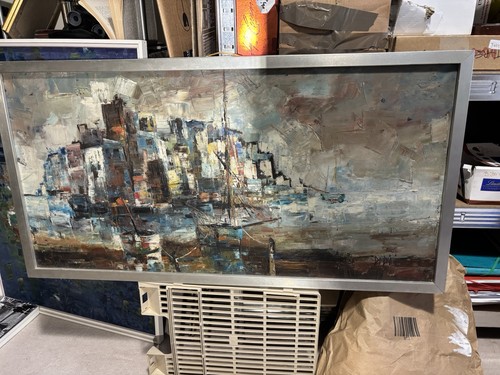 Tableau huile sur toile - tableau,