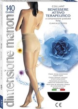 Cabifi Manon 140 Denier Women's Restful Sanitary Compression Graduated Tights