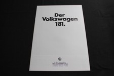 VW Volkswagen 181 Kübelwagen brochure brochure in German