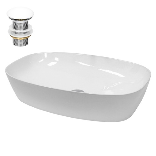 Lavabo céramique blanc sans