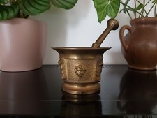 Ancien mortier et pilon bronze