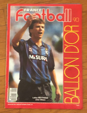 France Football  )) LOTHAR MATTHAUS  Ballon d'Or 1990