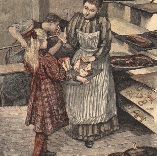 1892 gravure aquarellée - gravure, la