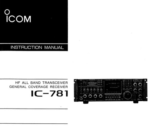 Icom 781 user service - ic-781, &