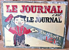 Plaque publicitaire tôle alu