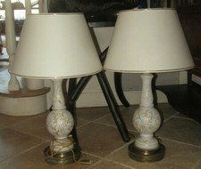PAIRE DE GRANDES LAMPES en