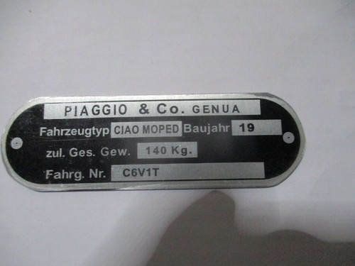 Plaque bouclier ciao - plaque,