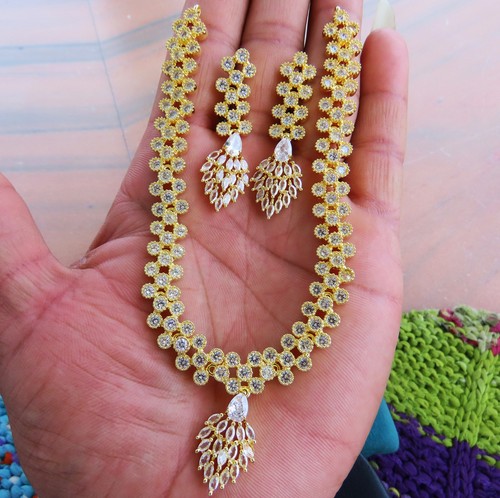 Parure collier plaqué - parure, or