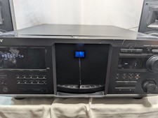 Sony CDP-CX450 400 Disc CD Mega Changer Fair Works New Drive Belts Needs Laser