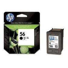 HP 56 Noir Cartouche d'encre authentique (C6656AE) pour OfficeJet 5610 et PSC 12