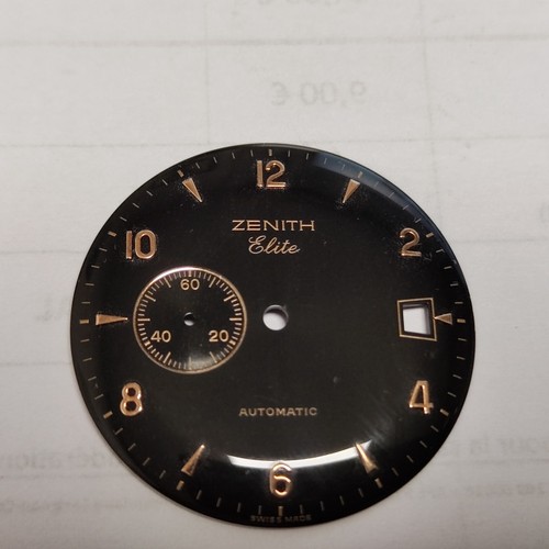 Zenith dial cadran noir - noir, or